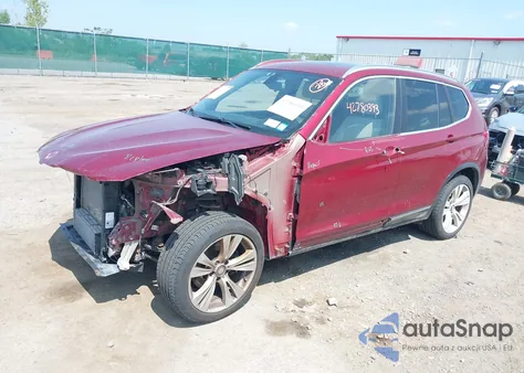 2013 BMW X3 xDrive35I from USA, damaged, VIN 5UXWX7C50DL981889